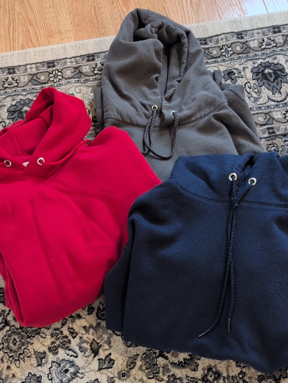 Three Hanes Hoodies